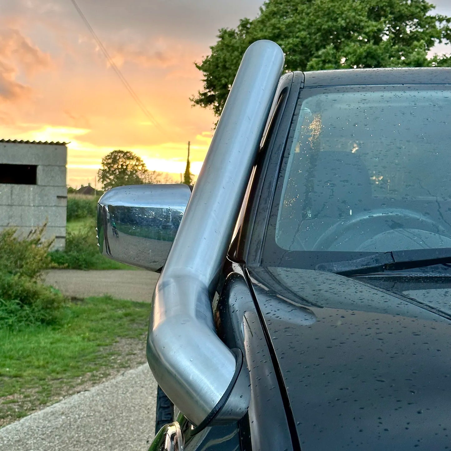 Stainless steel snorkle for Mitubishi L200