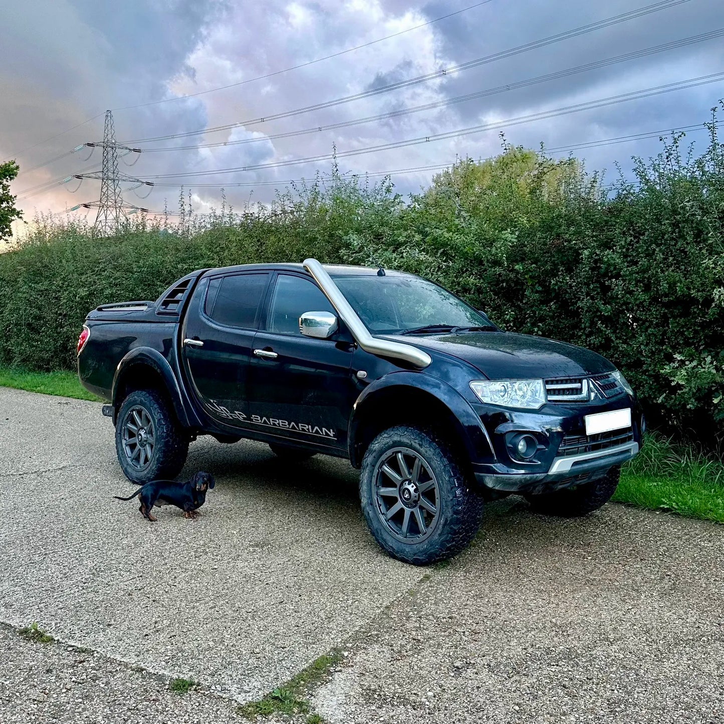 Stainless steel snorkle for Mitubishi L200