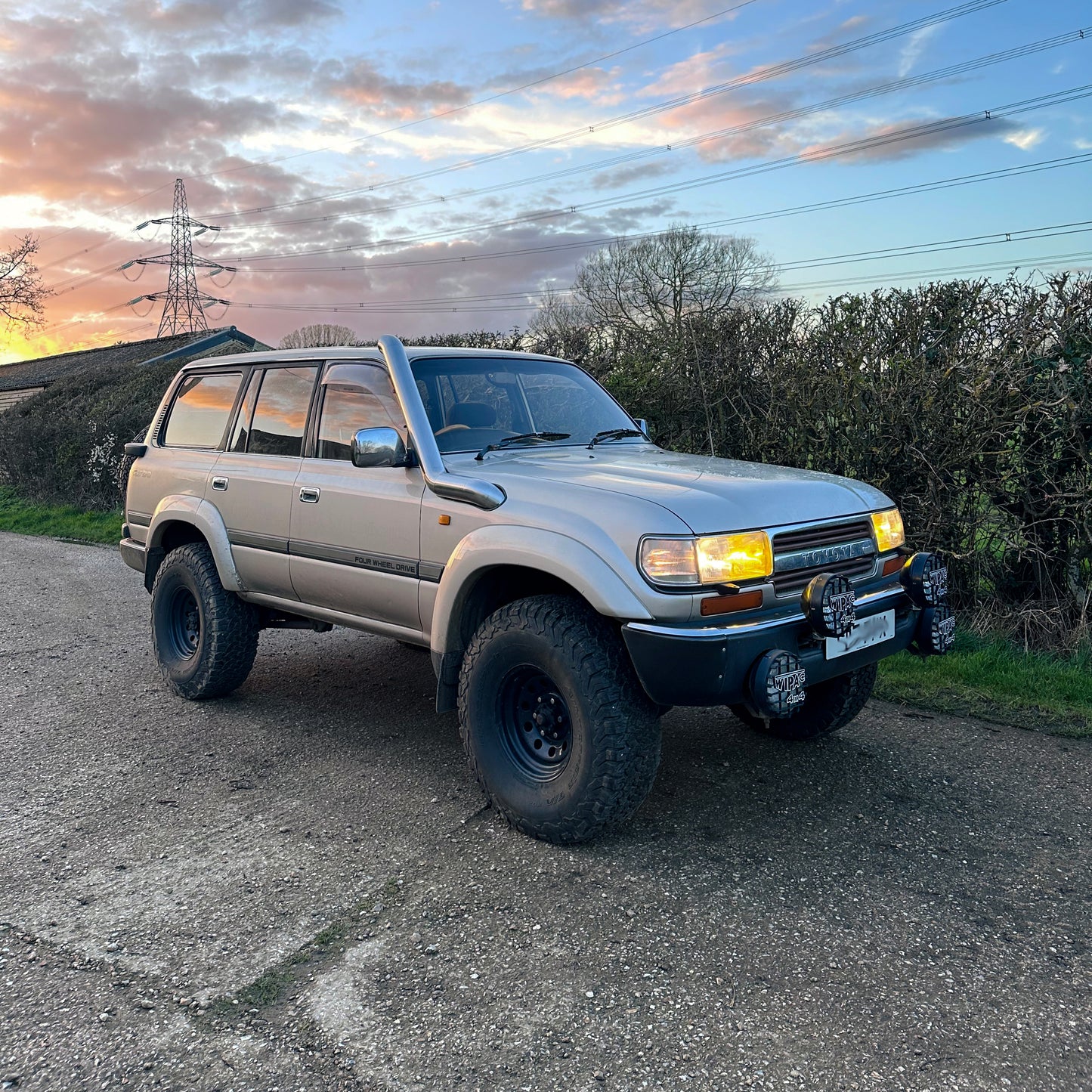 Toyota Land Cruiser 80 Series Stainless Steel Snorkel Kit