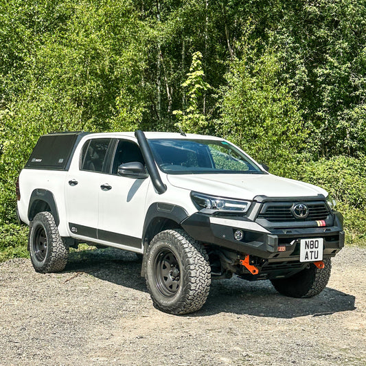Toyota Hilux Mk8 Stainless Steel Snorkel Kit (2016–2020) – Short Entry