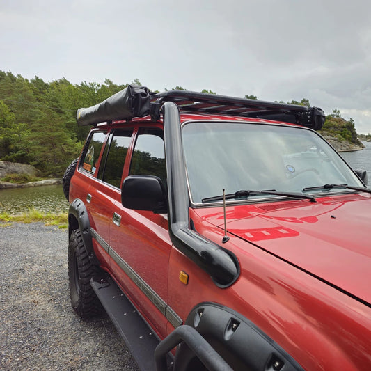 black stainless snorkle for 80 series land cruiser 