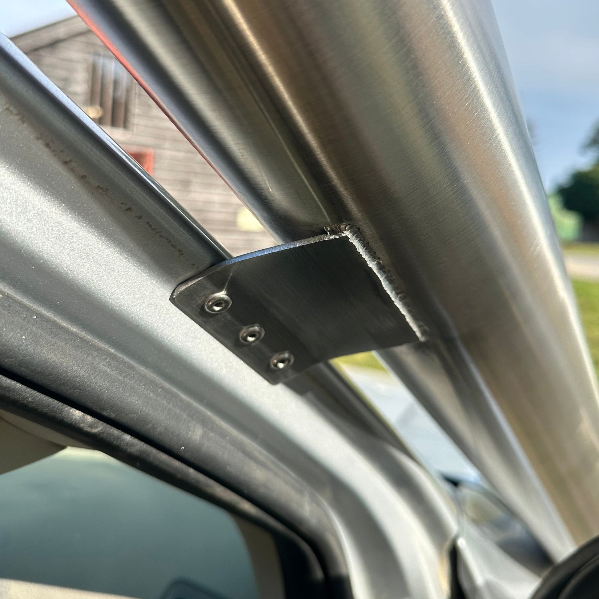 premium snorkle metal bracket attached to a Ford Ranger