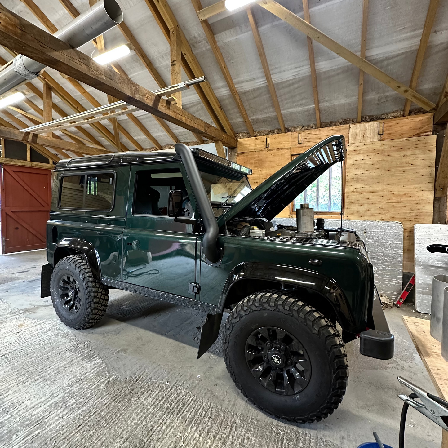 Land Rover Defender 4" Stainless Steel Snorkel Kit (90/110/130 Series) Side Entry