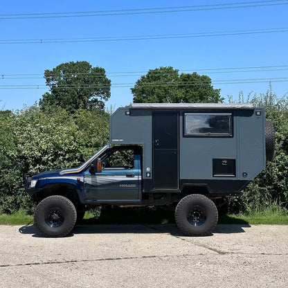 side view of toyota hilux mk3 with stainless steel  snorkle kit