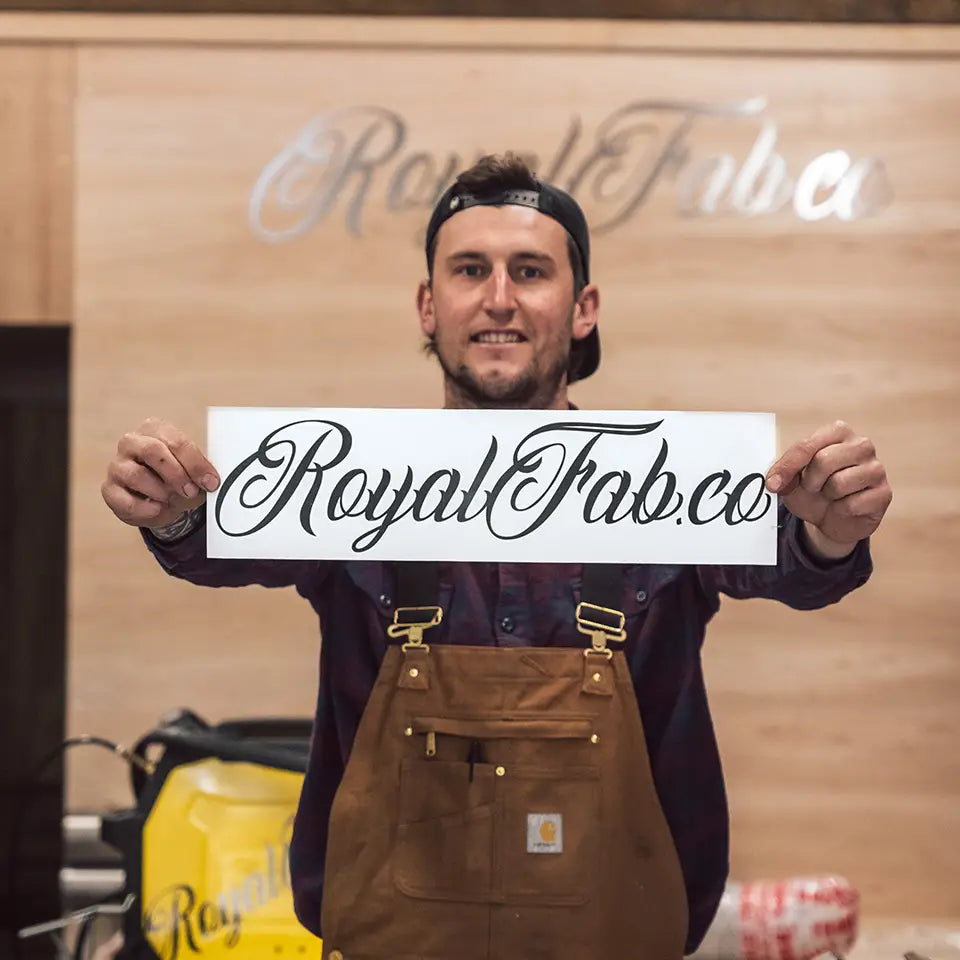 Official Royalfab logo sticker for offroad vehicles