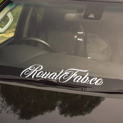 Royalfab logo sticker for offroad vehicles